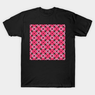 Fresh summer red flower patterns T-Shirt